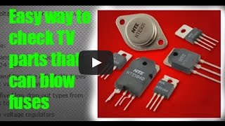 How to check fuses diodes transistors voltage regulators [upl. by Eyeleen]