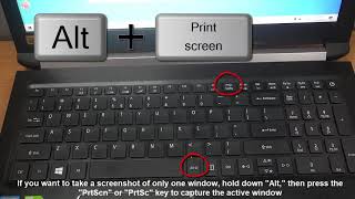 How To Take a Screenshot on Acer laptop [upl. by Hauck]