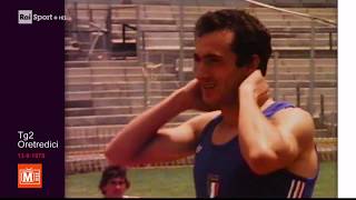 Tg2 Oretredici 13 settembre 1979  Record del mondo Pietro Mennea Citta del Messico 200m 1972 [upl. by Aihcats]