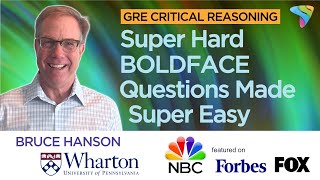 GRE Critical Reasoning Tips Tricks and Strategies  Boldface Questions [upl. by Intyre]