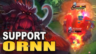 IF HE HAS CC HE CAN SUPPORT 🤓  Ornn Support Gameplay [upl. by Akerboom]