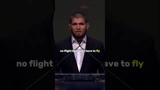 Khabib fly with plots for his fight story [upl. by Gerek563]