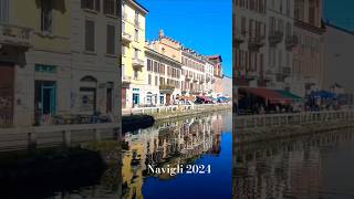 Navigli Milano Italy 🇮🇹 september 2024 happy travel beautiful holiday canal walkingTour [upl. by Htebazie809]