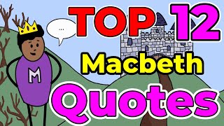 Top 12 MOST IMPORTANT Macbeth Quotes macbeth shakespeare gcseenglish gcserevision [upl. by Milda723]