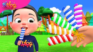 lollipops finger family song nursery rhymes  BluLoo Nursery Rhymes amp Kids Songs [upl. by Nnitsuj688]