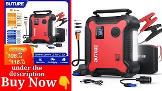 Car Jump Start Air Compressor 26800mAh Power Bank Portable Battery Booster Digital Tire Inflator [upl. by Myca]