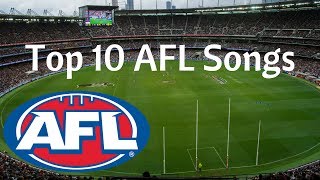 Top 10 AFL Theme Songs [upl. by Hawthorn]