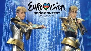 Jedward qualify for Eurovision final [upl. by Vitia]