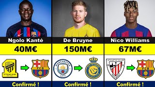 Les derniers transferts Confirmé du mercato juillet 2024 mercato mercato2024 football transfert [upl. by Yerak]