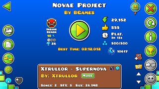 Novae Project by BGames Insane Demon Platformer Level [upl. by Uoliram]