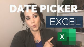 Date Picker In Excel  The Easy Way [upl. by Essile]