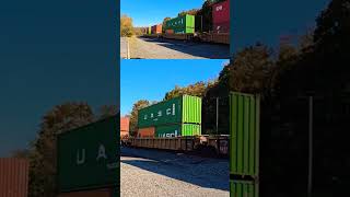 Afternoon international intermodal containers 10232024 railroad train container [upl. by Vasti]