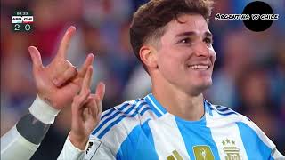 ¡GOLEADA DE ARGENTINA GOLES DE MAC ALLISTER JULIAN ÁLVAREZ Y DYBALA P ARGENTINA VS CHILE 30 [upl. by Epstein]