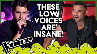 Most UNEXPECTED LOW amp DEEP VOICES in The Voice  TOP5 [upl. by Farl72]