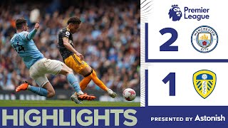 HIGHLIGHTS  MANCHESTER CITY 21 LEEDS UNITED  PREMIER LEAGUE [upl. by Lichter610]