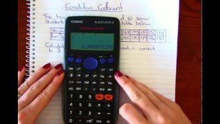 Correlation Coefficient CASIO calculator [upl. by Moule407]