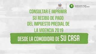 Consulte e imprima su recibo para pago del impuesto predial [upl. by Atsed578]