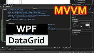 DataGrid Beispiel in VBNET WPF MVVM mit Datenbindung und SelectedItem [upl. by Folsom]