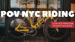 FIXED GEAR  POV CLIPS RIDING AROUND NYC [upl. by Emyaj]