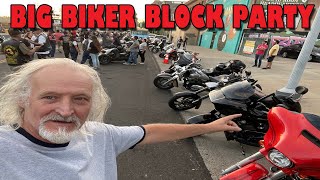 Biker Block Party At Full Circle In Fresno CA By Clawson Motorsports [upl. by Marjory]