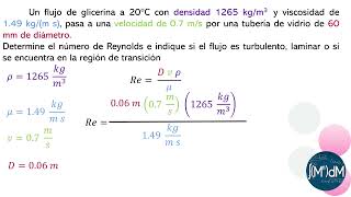 Número de Reynolds [upl. by Ecertak]