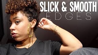 Slick Smooth Finger Wave Like Edges  MsAriella89 [upl. by Leonerd305]