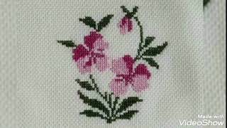 cross stitch designhand embroidery beautiful deaighn [upl. by Chere350]