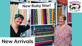 New Arrivals New Ruby Star Christmas Double Gauze and more rubystarsociety loriholt sewing [upl. by Niggem945]