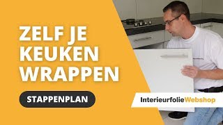 Hoe zelf je keukenkastjes wrappen [upl. by Aneekat593]