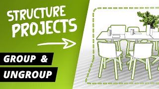 Group and Ungroup Objects  pConplanner Tutorial [upl. by Assina149]