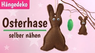 Osterhase als Hängedeko nähen [upl. by Auhso]