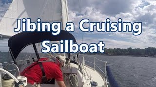 Jibing a Cruising Sailboat  Sail Fanatics [upl. by Nealon]