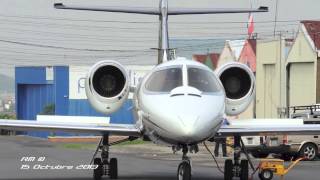 LearJet 31A Encendido Taxeo y Apagado de Turbinas en MRPV [upl. by Ellinad195]