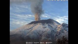 Espectacular Popocatépetl 22 mayo 2023 [upl. by Ilehs]