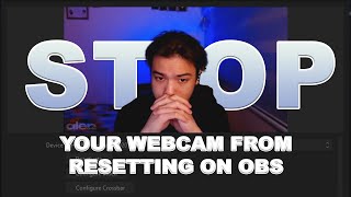 Fix Webcam Settings not Saving amp Resetting using OBS Easy [upl. by Dorfman]