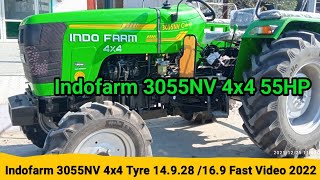 Indofarm 3055NV 55HP CMech 4x4 Full Review 2022 Model Indo Farm 3055 nv 4wd Lounch Price [upl. by Aynna]