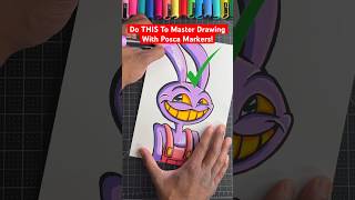 Master Posca Markers With THIS Art Tip 😍 Beginners art shorts [upl. by Ayet]