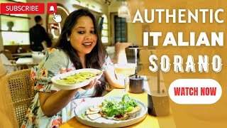 Authentic Italian in Kolkata ❤️ Fine Dining 🍝 Instaworthy Beautiful Theme Restaurant 🍽 SORANO Review [upl. by Ylicis]