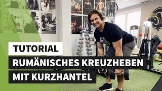 Tutorial Rumänisches Kreuzheben mit Kurzhantel [upl. by Ettevad]