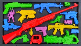 Membersihkan Nerf Ak47 Assault Rifle Shotgun Sniper Rifle Glock Pistol M16 Nerf gun Eps 101 [upl. by Kered868]