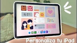 Cómo personalizar los widgets de tu iPad 2024 💛🏡  Aesthetic widgets wallpaper [upl. by Annayehc578]