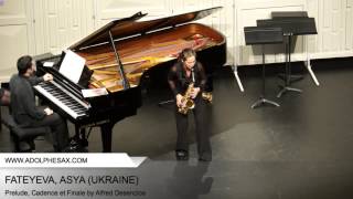 Dinant 2014  Fateyeva Asya  Prelude Cadence et Finale by alfred Desenclos [upl. by Nivaj]