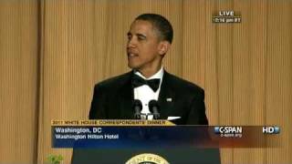 CSPAN President Obama at the 2011 White House Correspondents Dinner [upl. by Anpas]