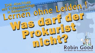 Was darf der Prokurist nicht [upl. by Constantine]