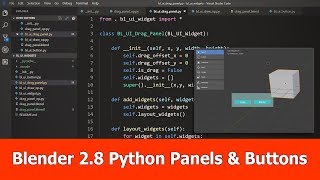 Blender 28 Python UI  Panels amp Buttons [upl. by Gaw]