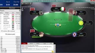 quotVerre86quot vs quotakichinnaquot Final table PokerStars MicroMillions 16 330 Stud 4K Gtd Nov 11 2019 [upl. by Yecac51]