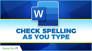 Check Spelling as You Type in Microsoft Word 2021365 [upl. by Enialb]