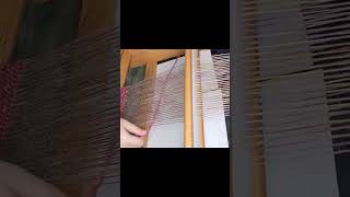 Quick beginner weaving on a rigid heddle loom weaving [upl. by Eckmann]