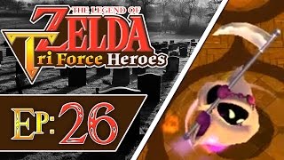 Tri Force Heroes  Part 26  The Ruins  Palace Noir 3Player 100 Walkthrough [upl. by Naraj]