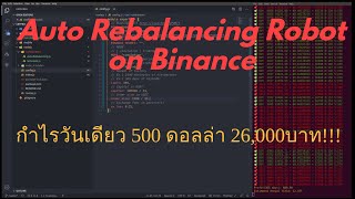 EP2 Auto Rebalancing Robot on Binance กำไรวันเดียว 26000 บาทClickbaitนะ [upl. by Ennayt]